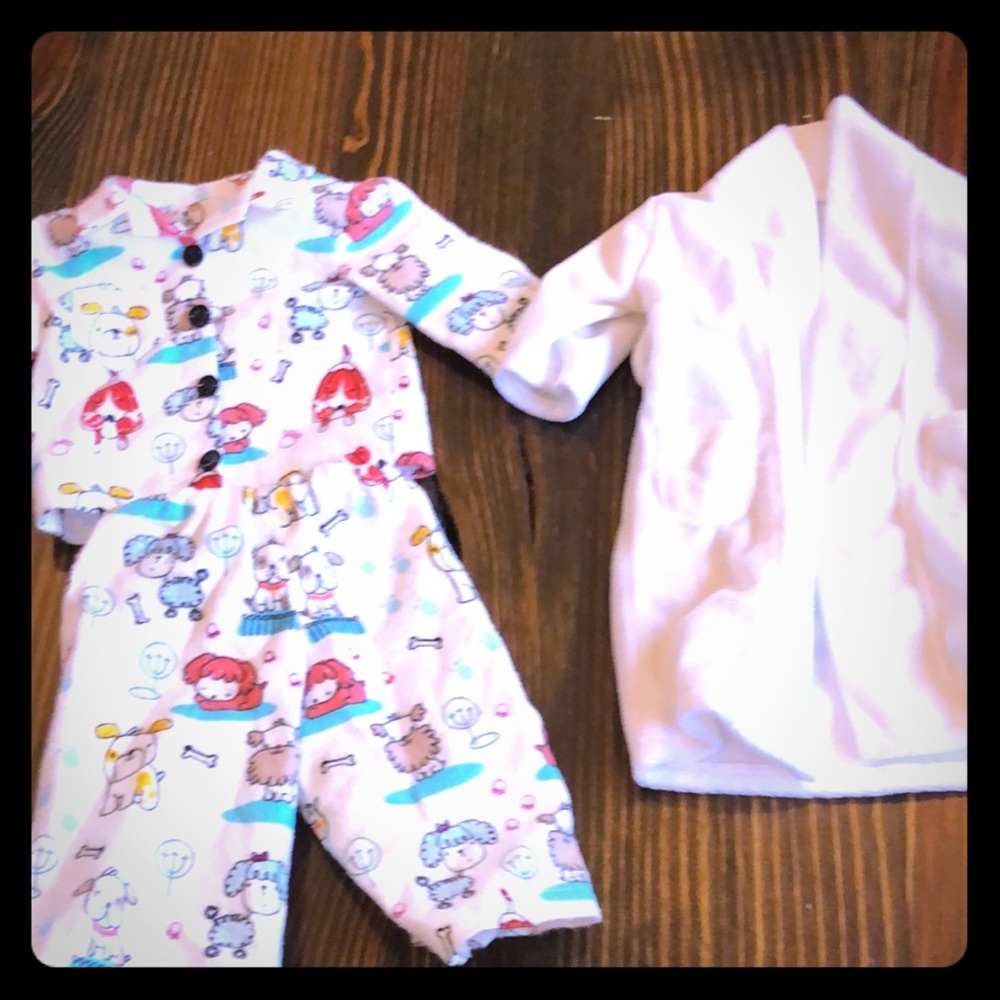 18in doll or bitty baby Pj and robe